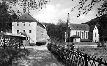 Blick zum Kloster vom Hotel Gietz aus